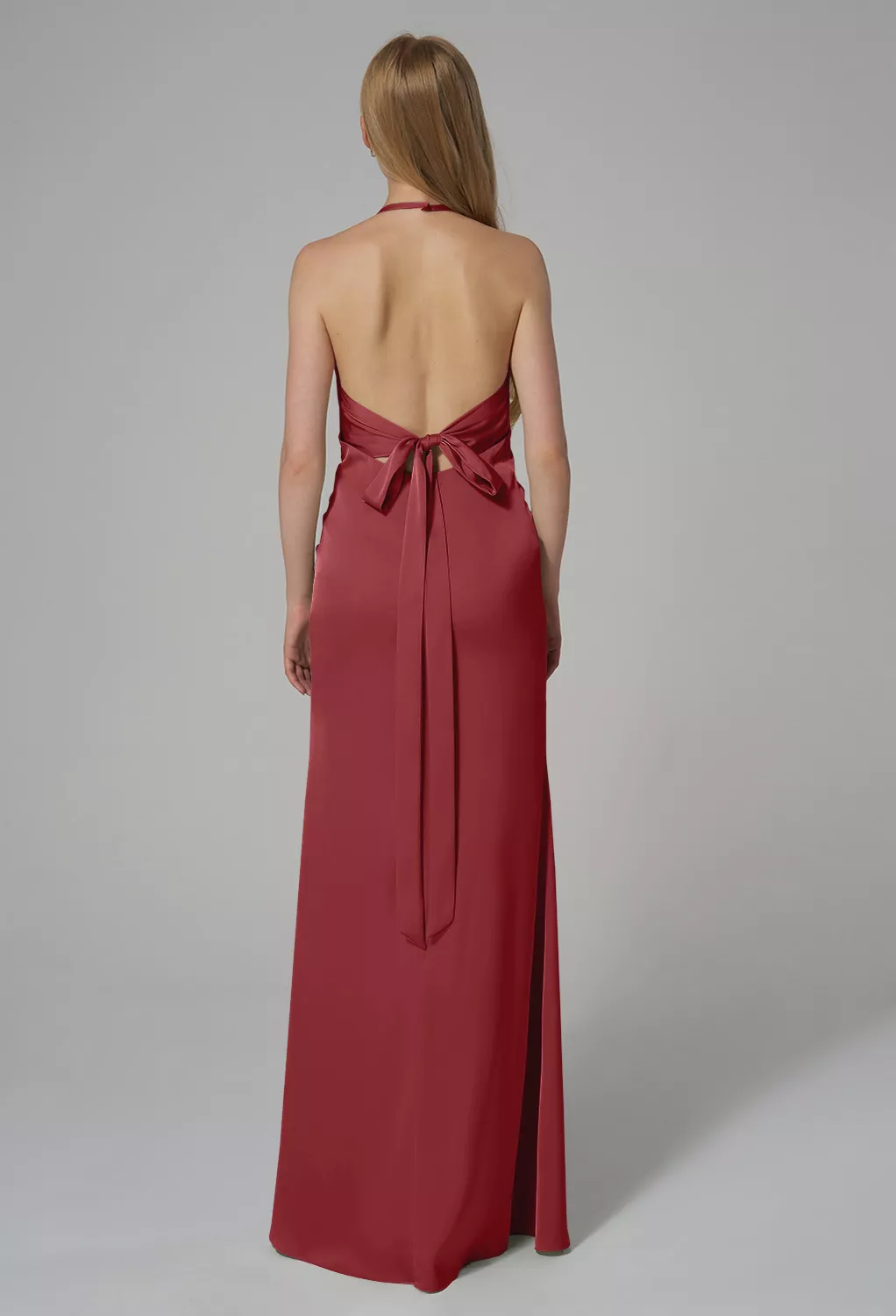 AW Norma Burgundy  Long Bridesmaid Dresses